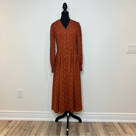 RIHOAS Dresses & Skirts - [WOMEN] RIHOAS Maxi Dress Dark Fall Orange Small Like New Rarely Worn